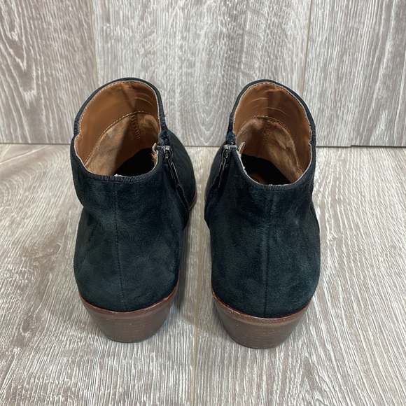 Sam Edelman Black Suede Leather Petty Ankle Bootie 7.5W - Picture 4 of 15